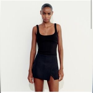 NWOT Zara asymmetrical skort, small